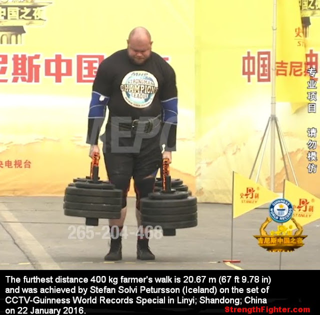 Heaviest Farmer's Walk World Record