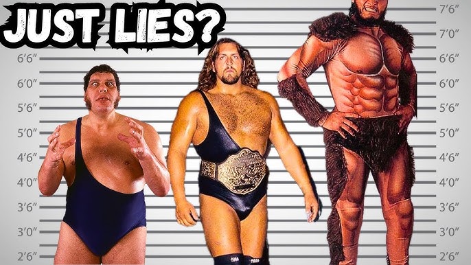 Pro Wrestling REAL vs FAKE weight and height